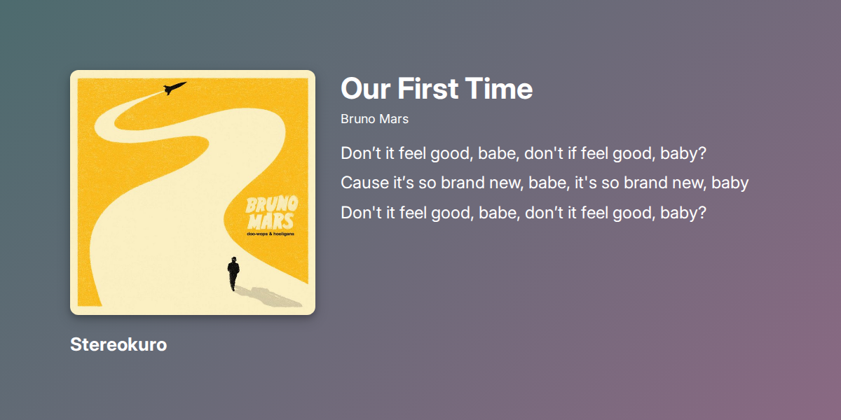 Bruno Mars visual data 5